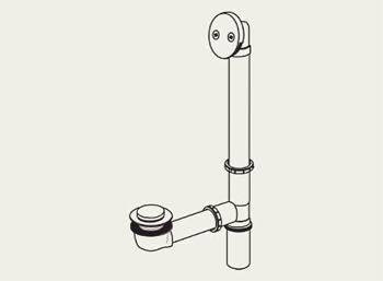 Pearl Nickel Bath Waste Assembly S813693