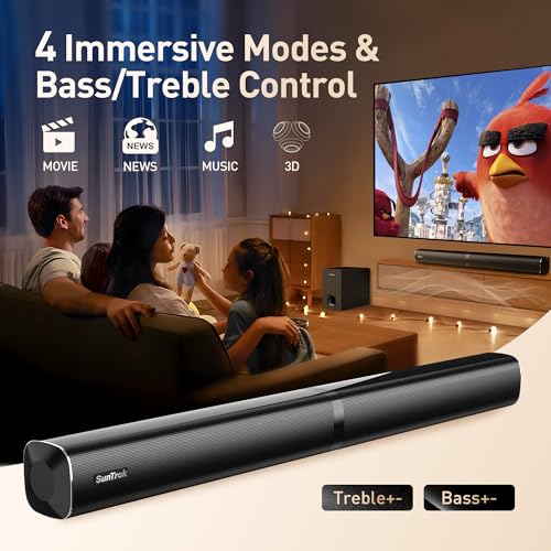 Karaoke Soundbar with Subwoofer, 2 Wireless Microphones, Bluetooth Speaker with Remote T194