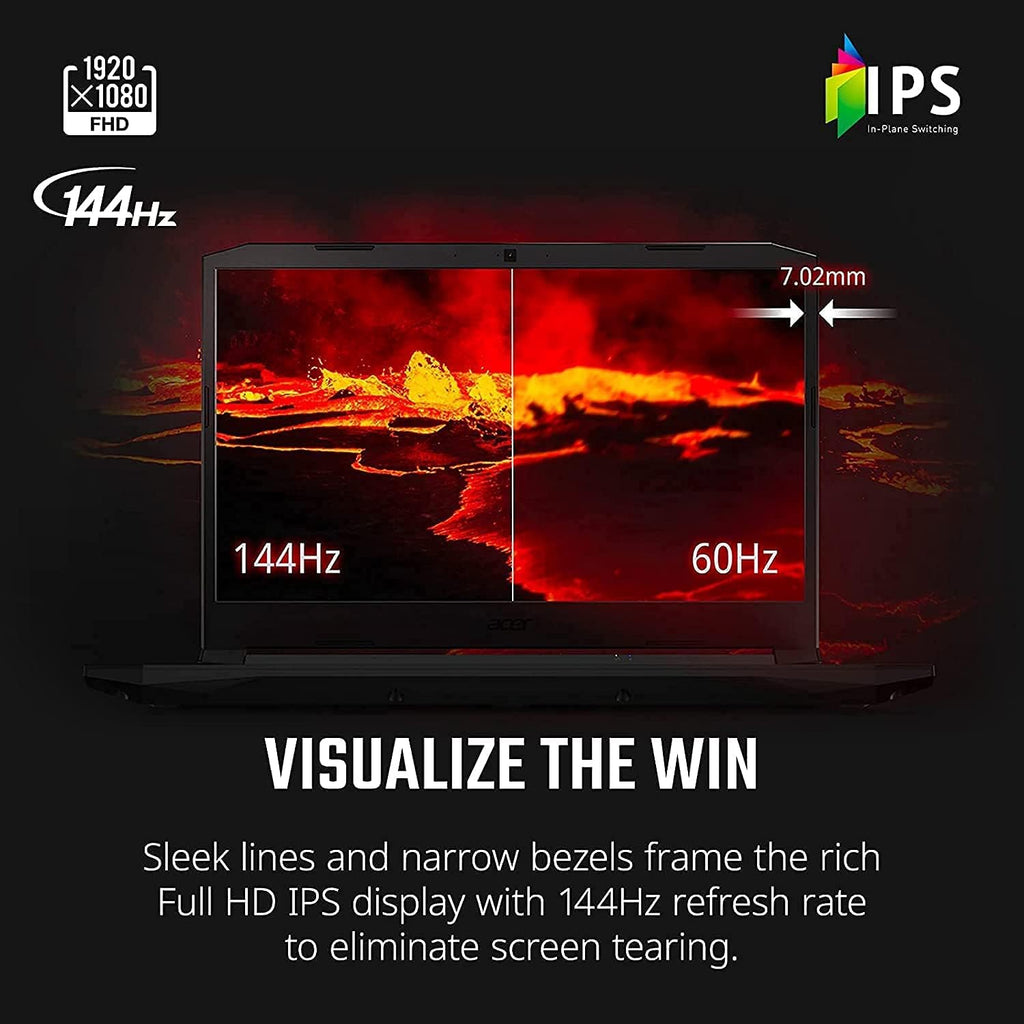 15.6" FHD 144Hz Gaming Laptop with Intel Core i5-11400H, GeForce RTX 3050 Ti, 16GB RAM, 1TB PCIe SSD L7494