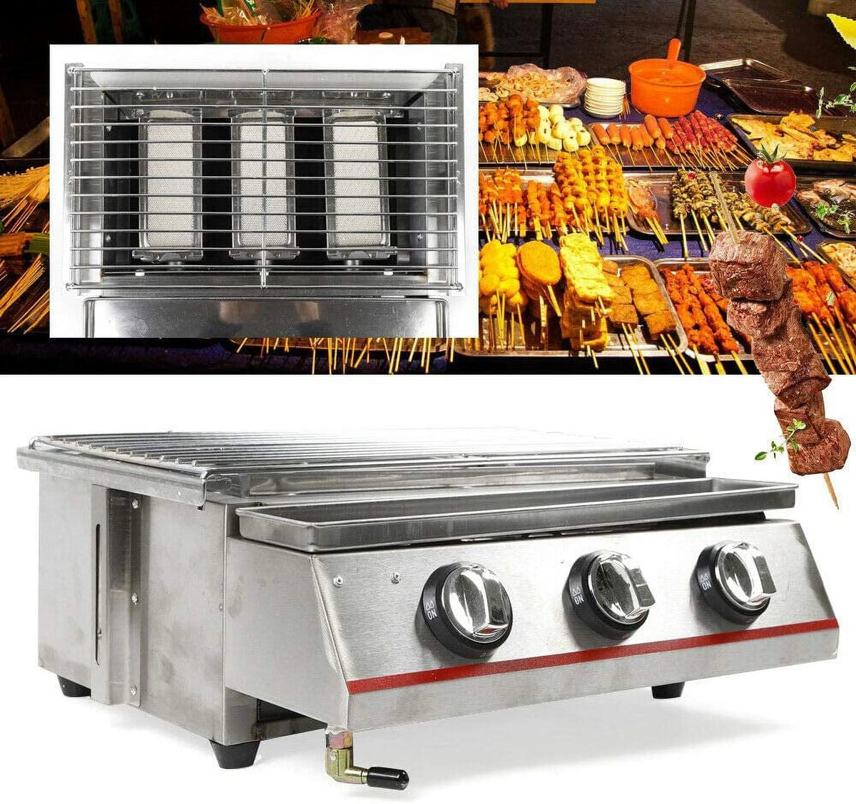 3 Burner Stainless Steel Outdoor Gas Grill E940
