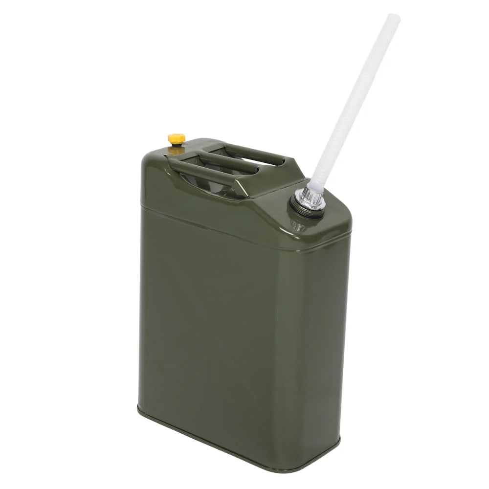 Portable Jerry Can with Spout, Army Green, 20L 5 Gallon W6530