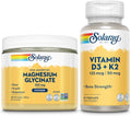 Magnesium Glycinate Powder and Vitamin D3 K2 Bundle C913