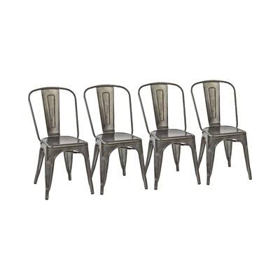 Matte Galvanized Dining Chair P46670