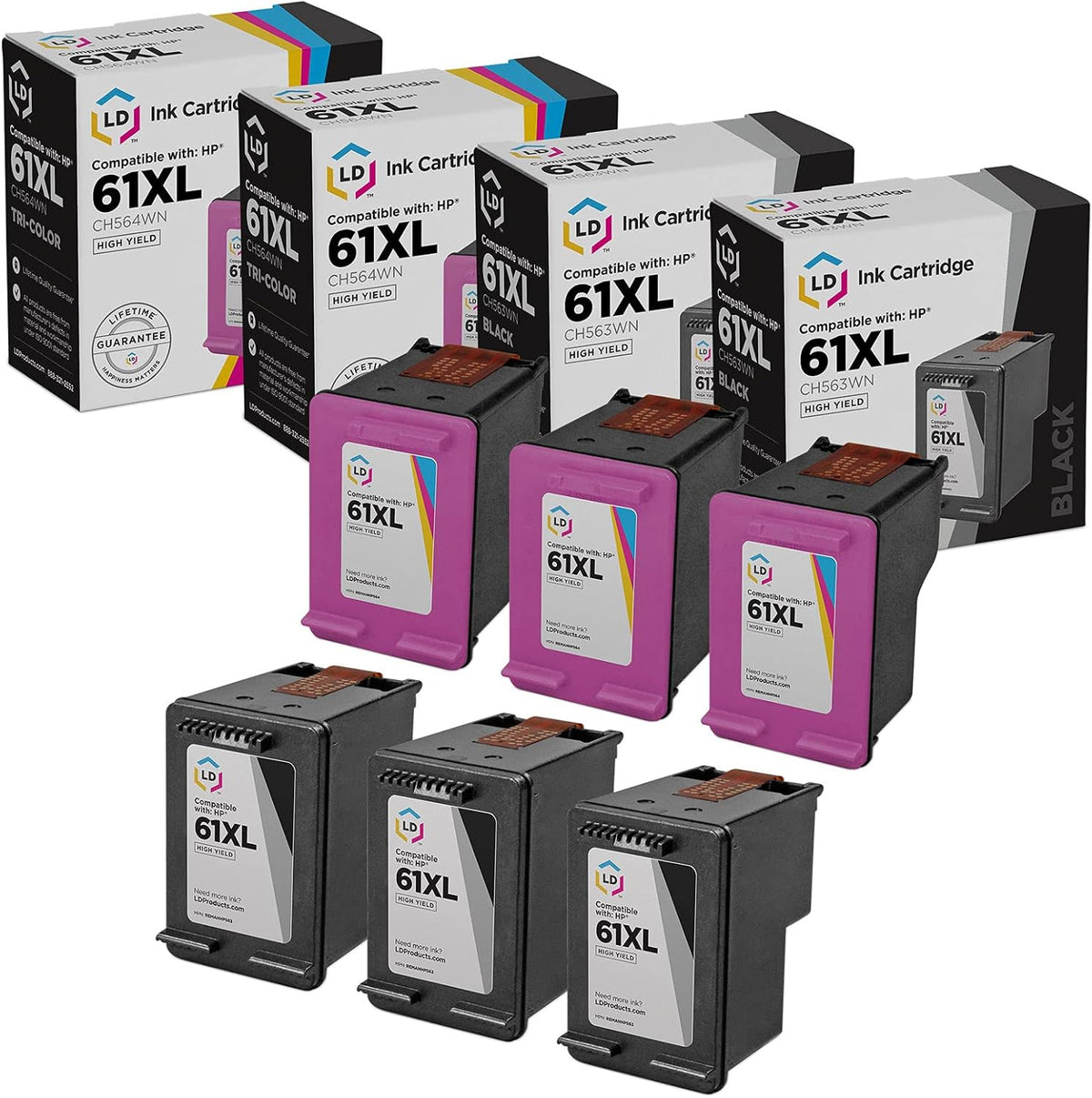 6-Pack Remanufactured Ink Cartridge U317203