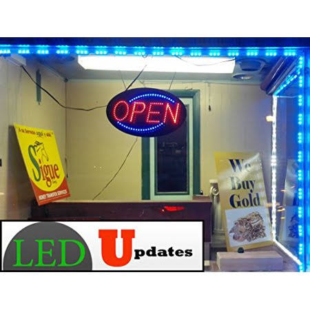 60ft Blue 5630 Injection LED Module with UL 12V AC Power Package P822
