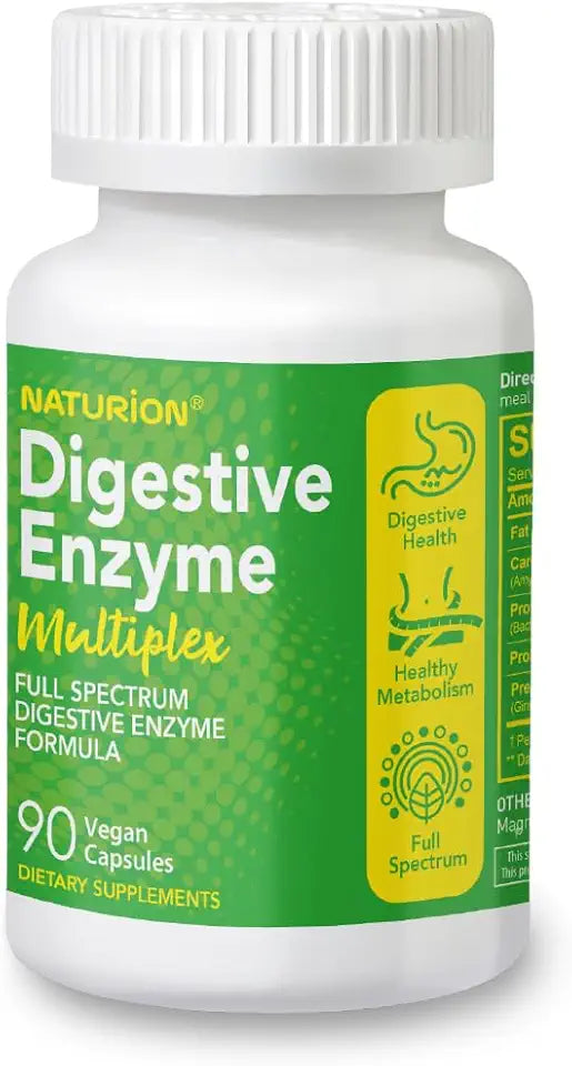 90 Vegan Capsules Digestive Enzyme Probiotic Prebiotic E7627