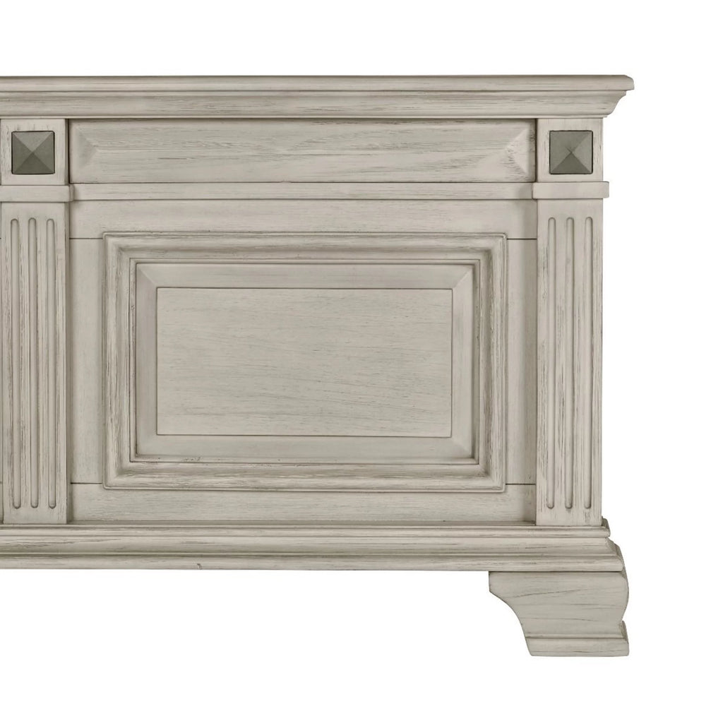 Queen Wood Bedroom Set with Dresser Mirror Nightstand Chest A6476