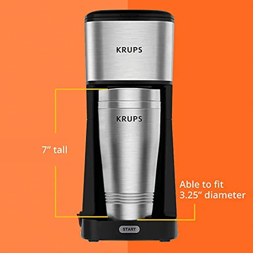12oz Single Serve Coffee Maker with Travel Tumbler B7809