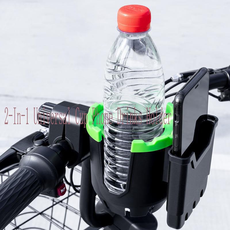 2-in-1 Universal Cup Holder with Phone Holder U359