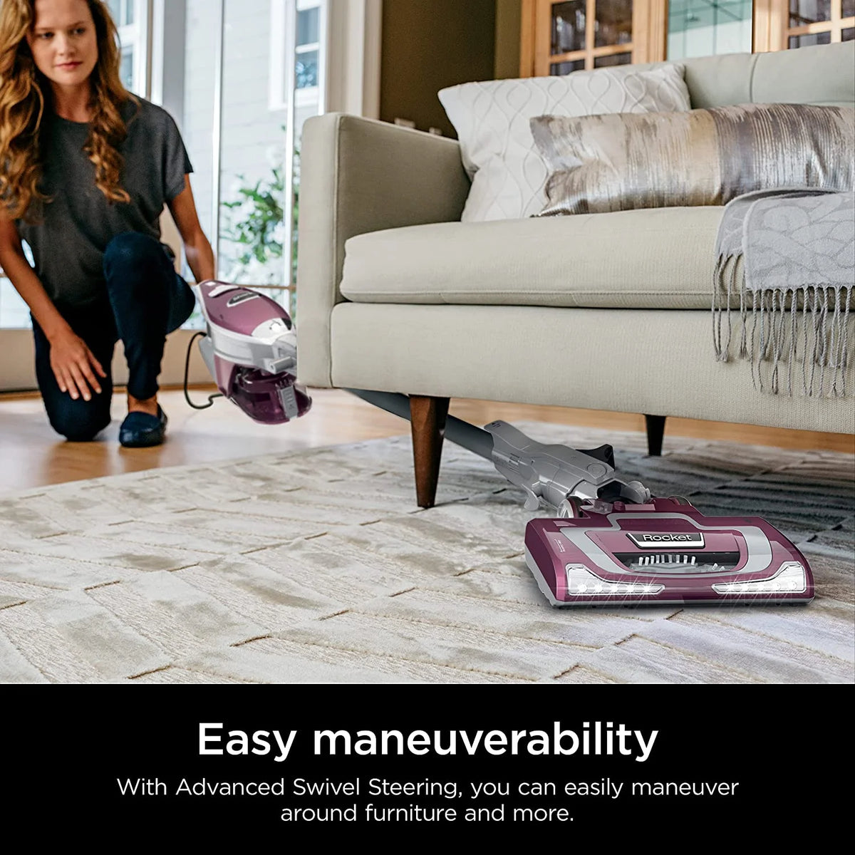 Corded Stick Vacuum with LED Headlights, XL Dust Cup, Pet Attachments E52983