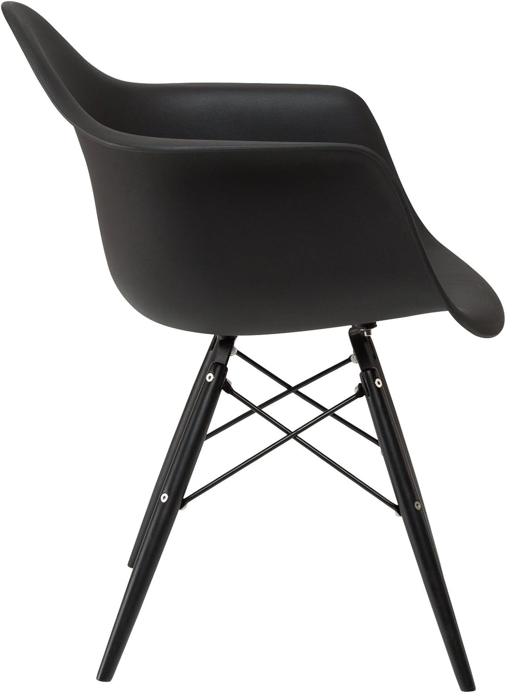 Black Arm Shell Chair H1082