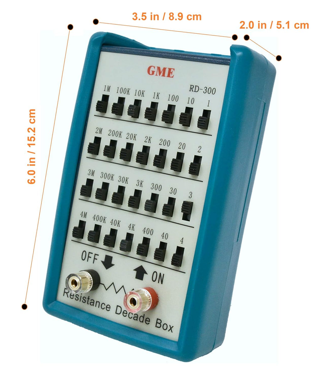 Resistance Substitution Decade Box, 7 Decades Range, 1Ω to 11MΩ, 1% Accuracy Y587