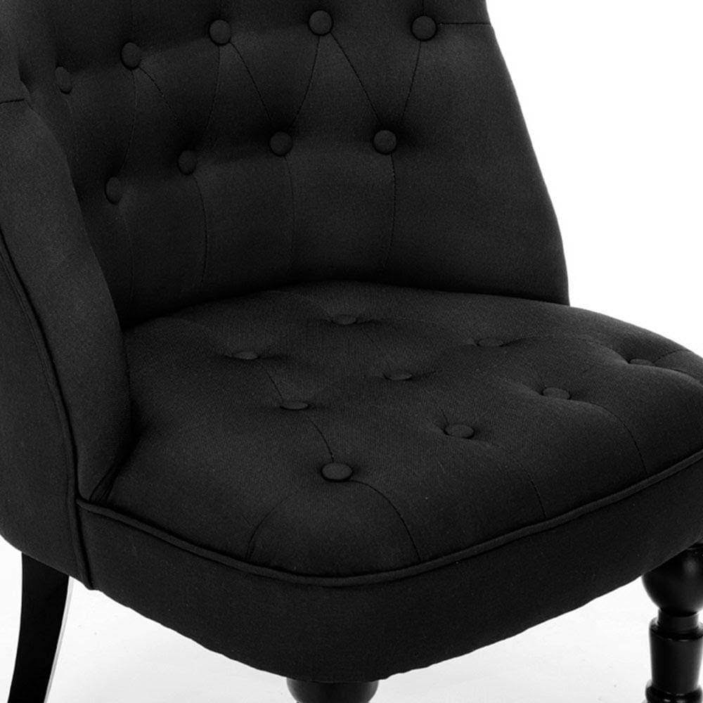 Black Fabric Accent Chair G459804