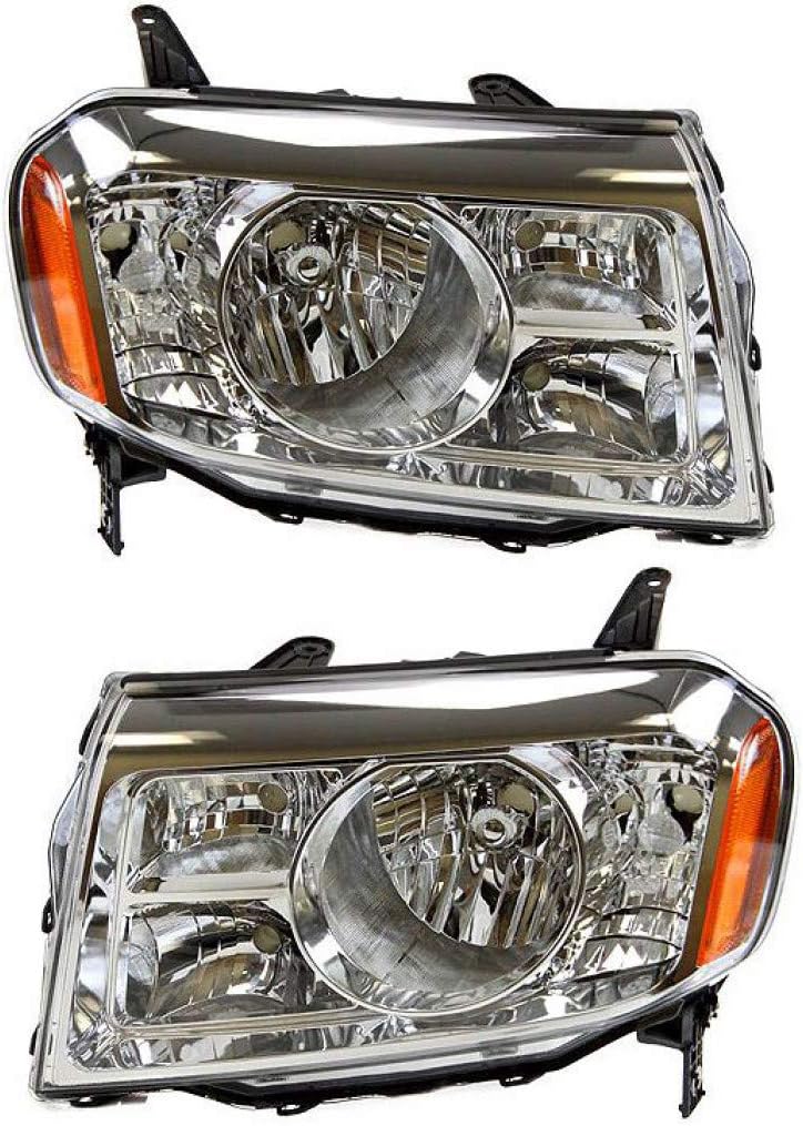 Honda Pilot Headlight Assembly 2009 2011 Pair Driver and Passenger Side K3181