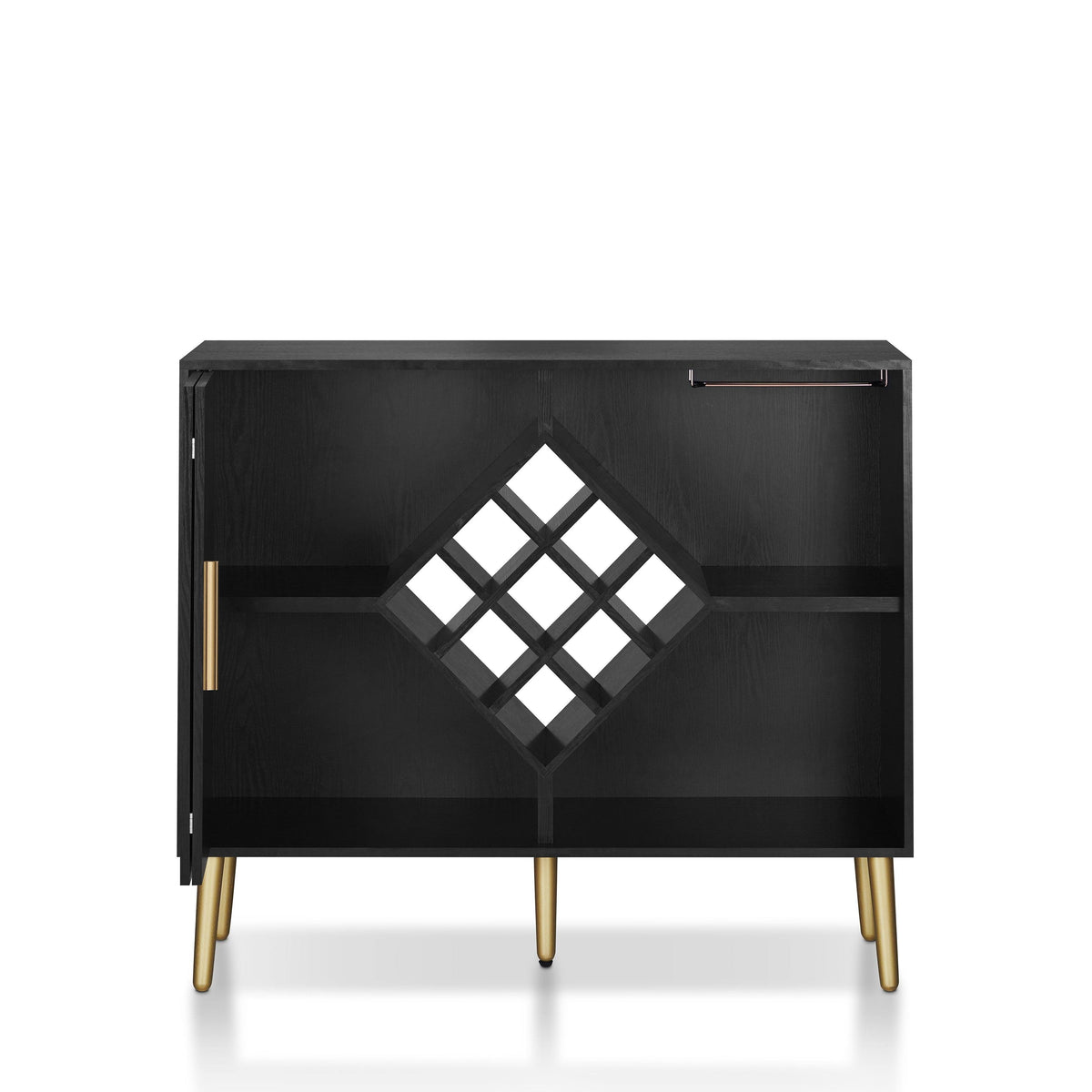 Modern Black Storage Buffet E9189