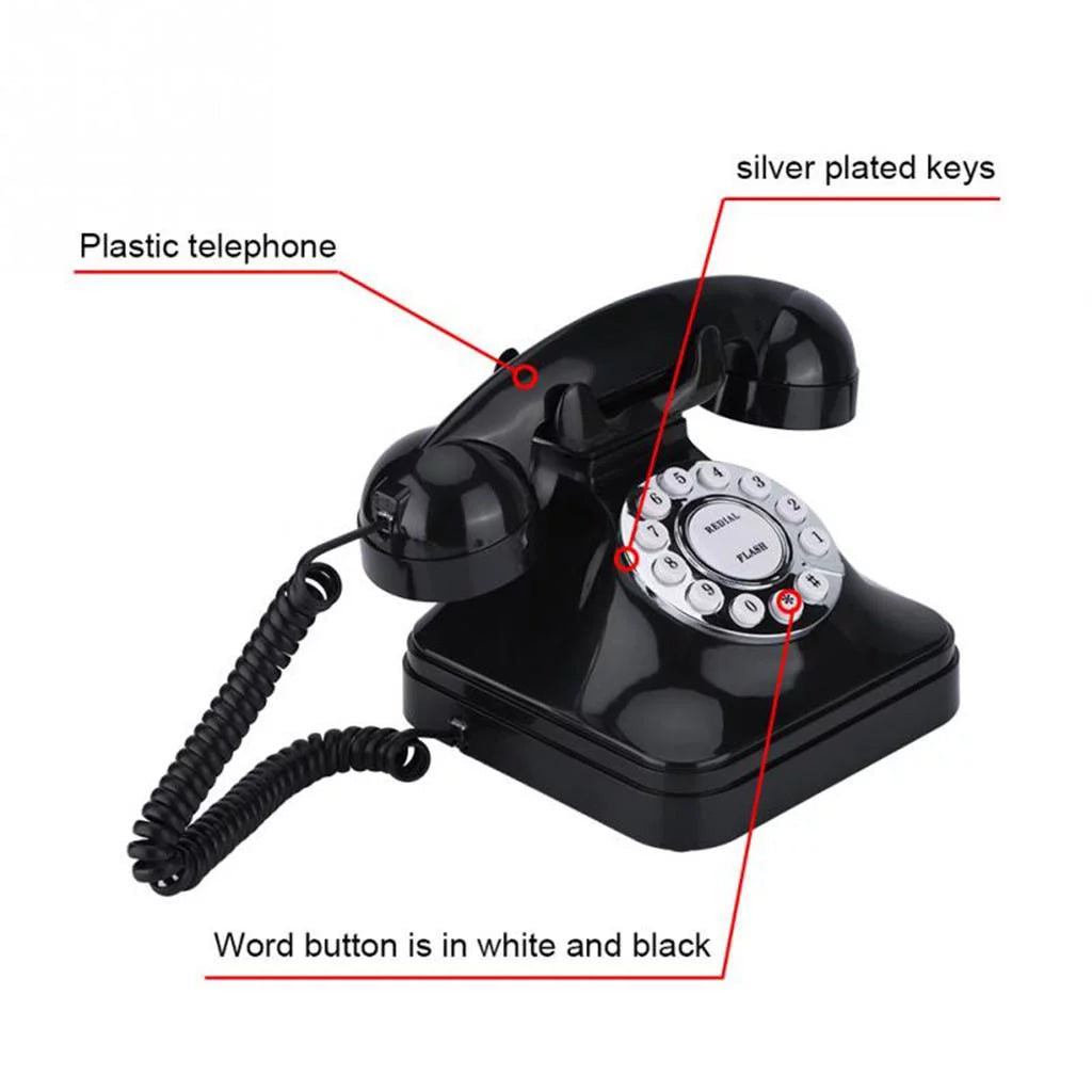 Corded Desk Telephone with Button Dialing D935