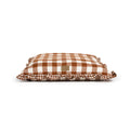 Brown Gingham Print Envelope Dog Bed K628