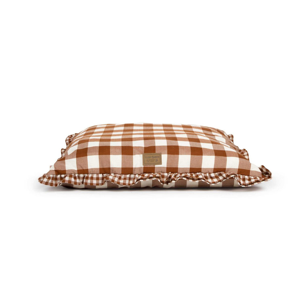 Brown Gingham Print Envelope Dog Bed K628