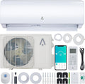 18000 BTU Smart Mini Split AC/Heating System 19 SEER Inverter Air Conditioner with Heat Pump Q12140