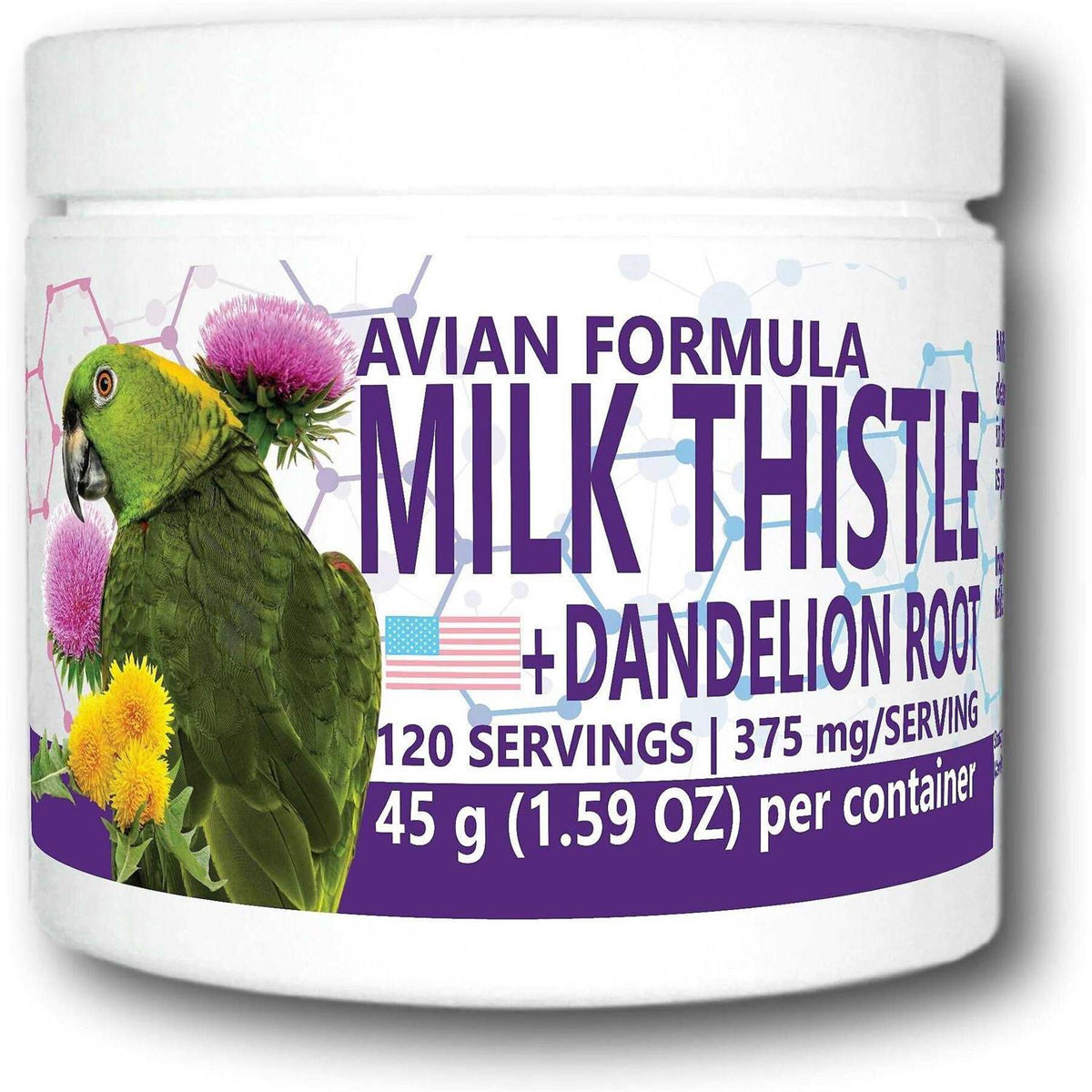 Milk Thistle & Dandelion Root Bird Supplement U8464