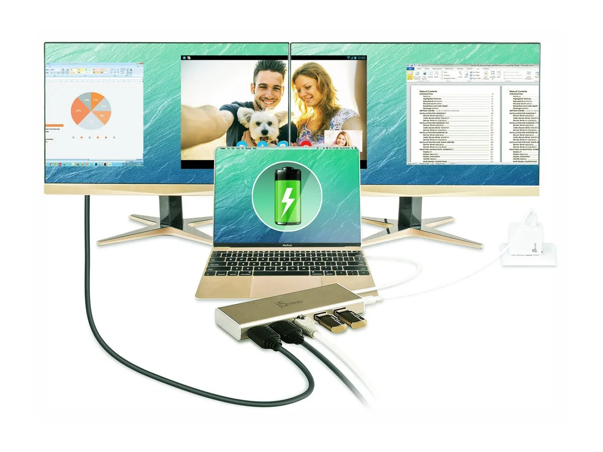 USB-C Dual HDMI Mini Laptop Dock B87882