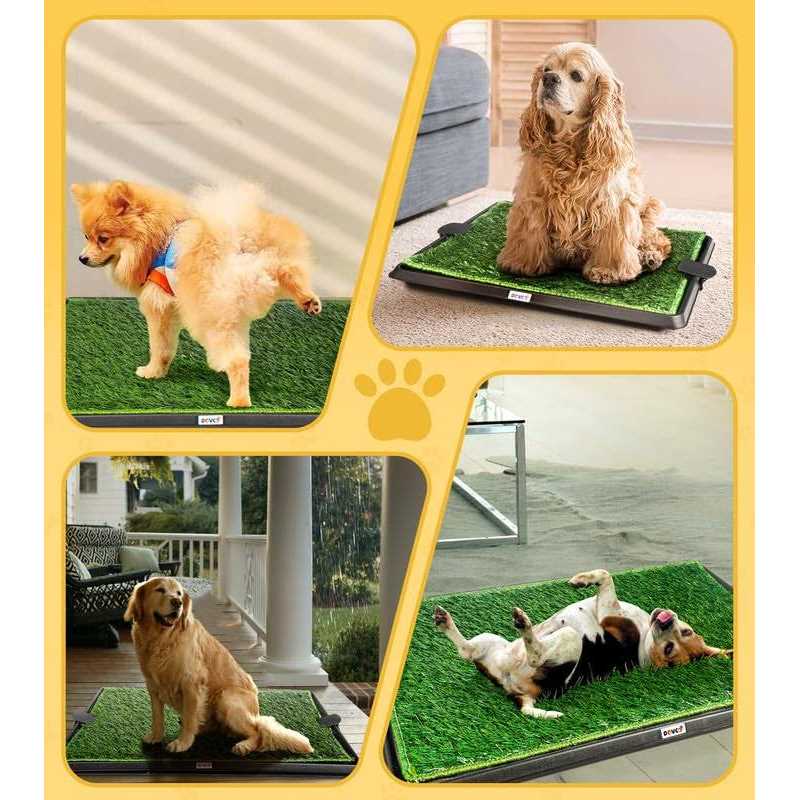 Super Absorbent Dog Grass Pad with Tray 4-Layer D111172