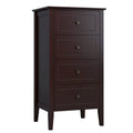 White 4 Drawer Wood Dresser C9533