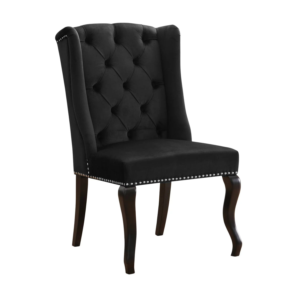 Gray Velvet Dining Chair Set of 2 O4161