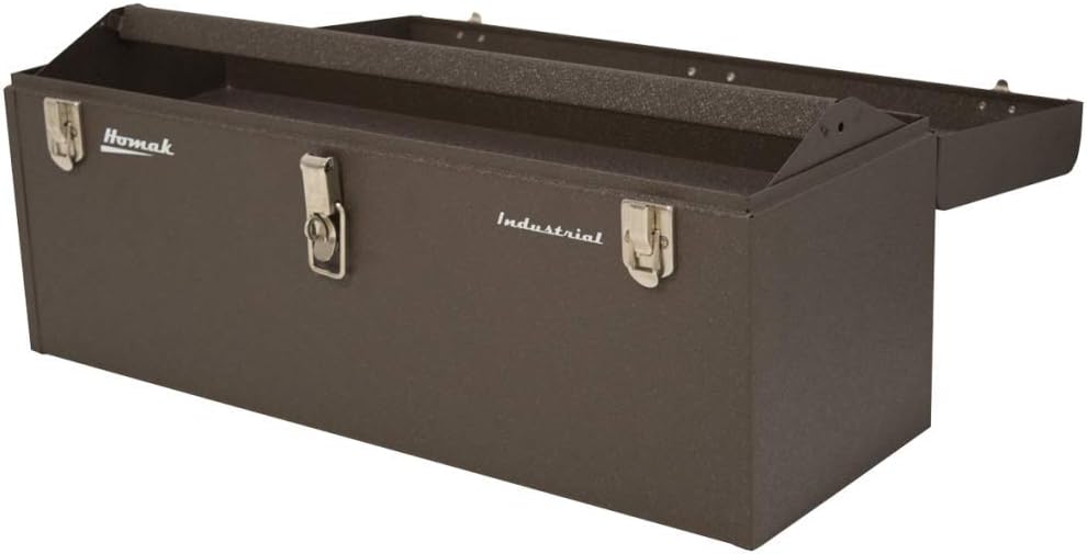 Brown Wrinkle Powder Coat Steel Toolbox Y6405