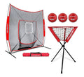 7x7 Practice Net Bundle with Strike Zone Ball Caddy and 3 Training Balls Z247