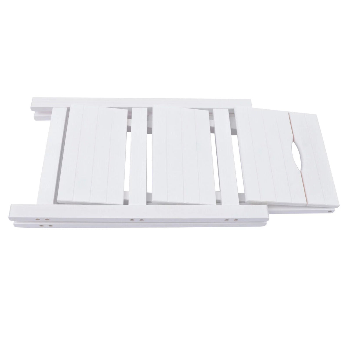 Folding Wooden Step Stool Anti-Slip White U631