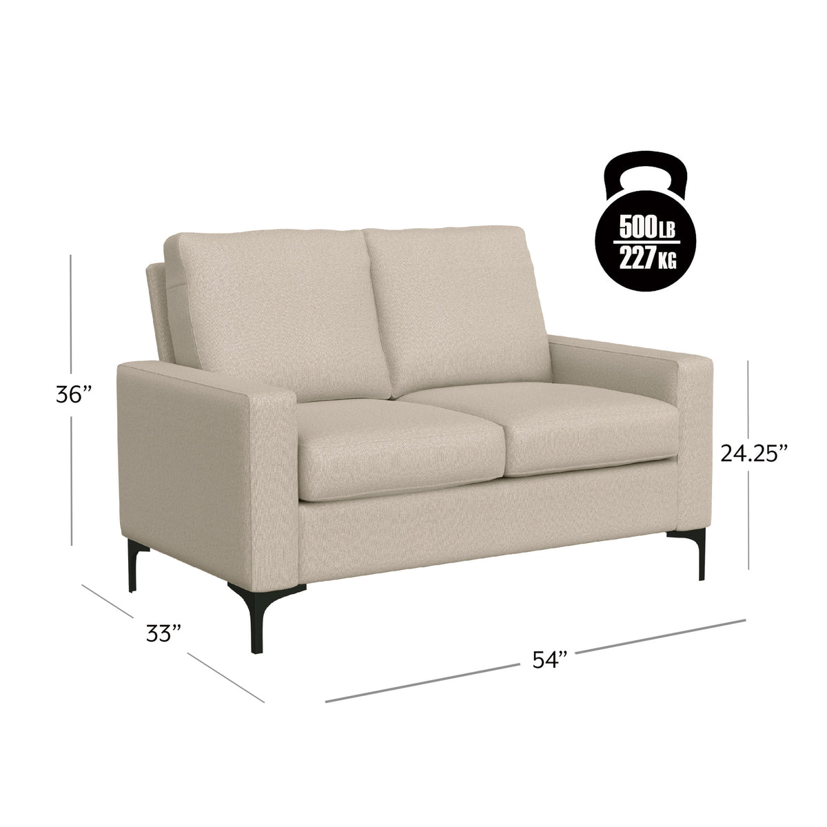 Upholstered Loveseat S75716