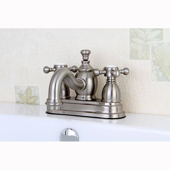 Oil Rubbed Bronze Centerset Lavatory Faucet with Metal Cross Handle T2962