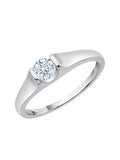10K Gold Diamond Solitaire Engagement Ring Y4010
