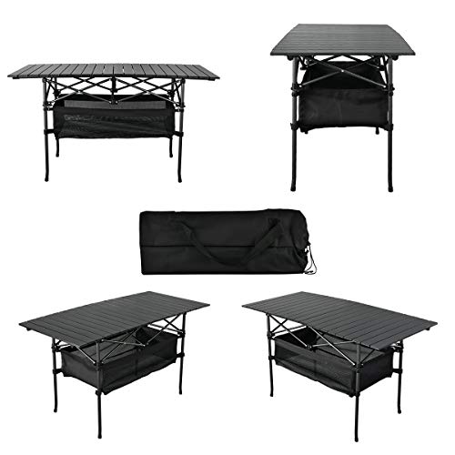 Lightweight Aluminum Folding Camping Table with Carrying Bag S871