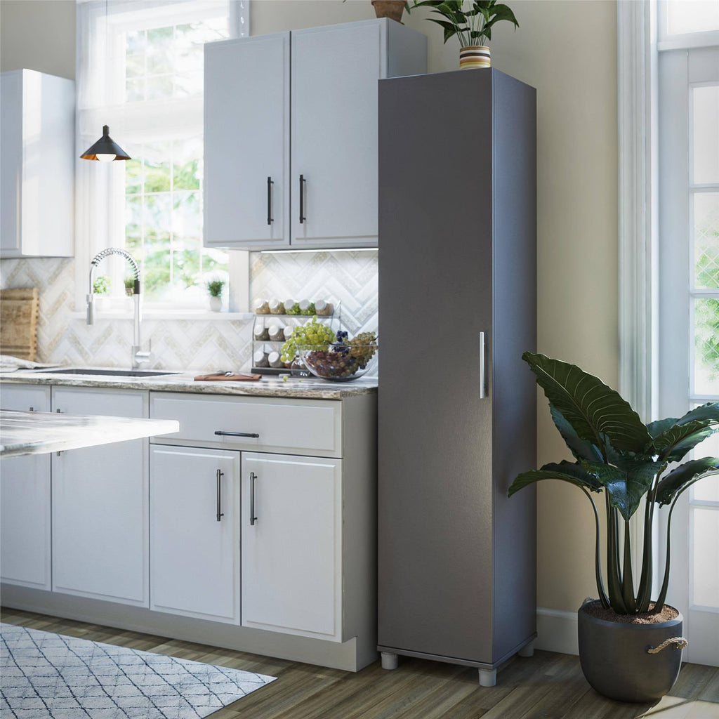 Black Oak Utility Storage Cabinet E8646