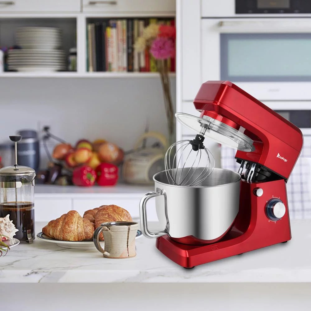 7L 660W Mixing Pot With Handle Red Q52794