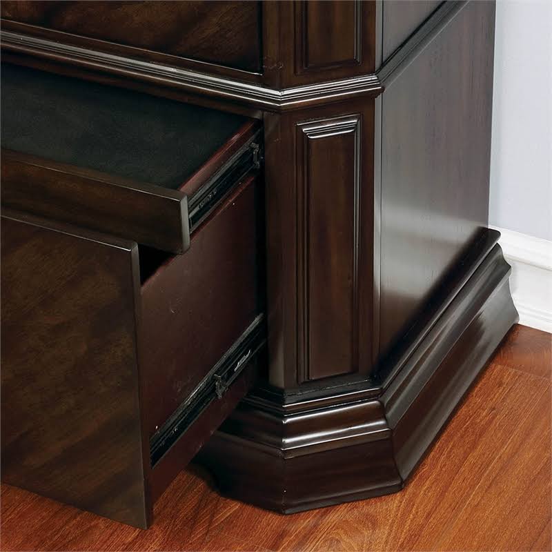 Espresso 2-Drawer Wood Chest W38255