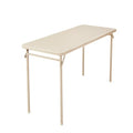 Folding Serving Table 20" x 48" Antique Linen Y6561