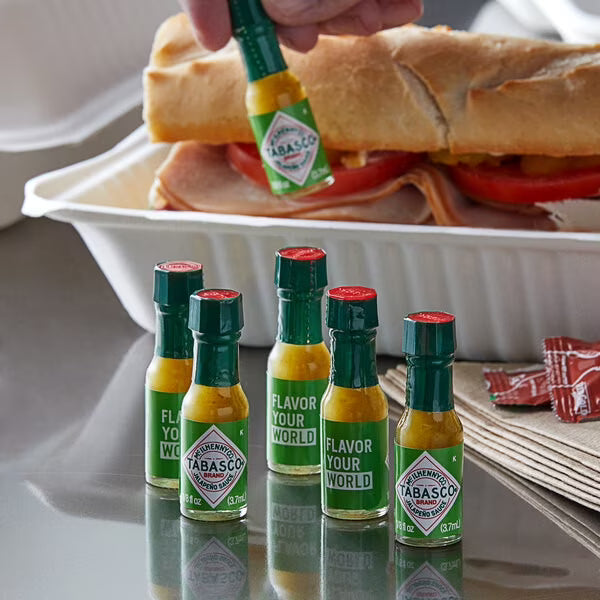 144 Per Case Miniature Green Pepper Sauce V7320