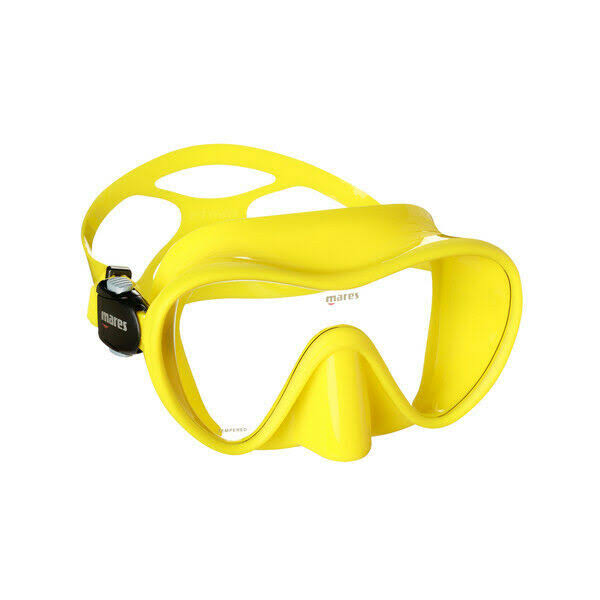 Yellow Diving Mask with Clear Lenses X319420
