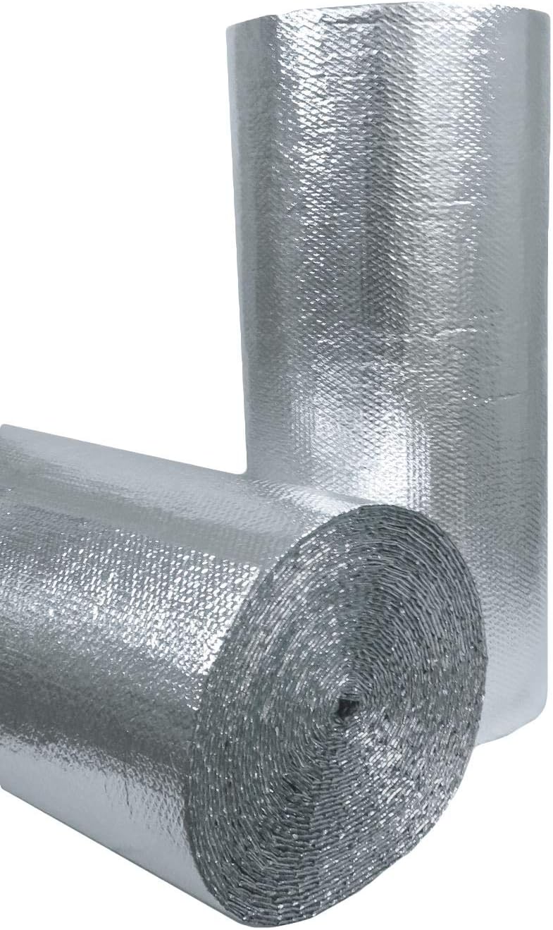 Non Fiberglass Reflective Foil Foam Core Garage Door Insulation Kit, 18 Feet x 8 Feet, R Value 7.5 I239