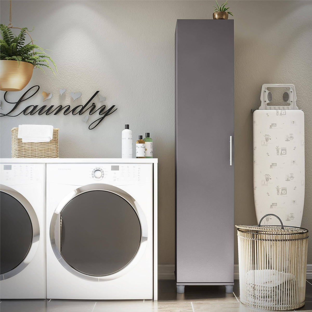 Black Oak Utility Storage Cabinet E8646