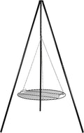 Black 22 Inch Steel Tripod Grilling Set Z4634