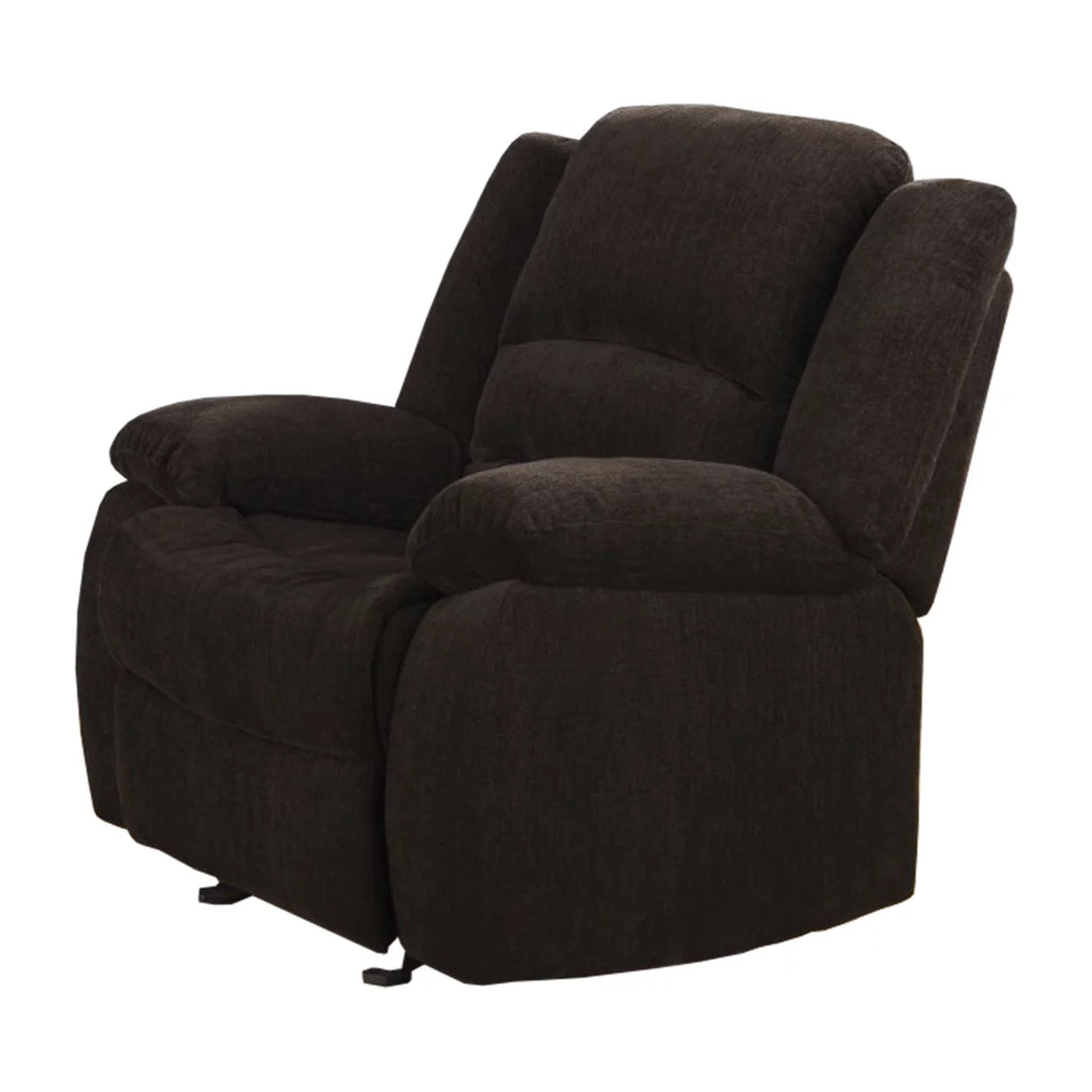 Chocolate Glider Recliner Q252128