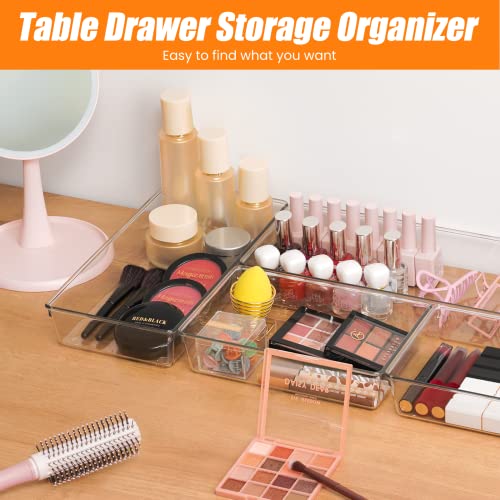 6 Pcs Clear Acrylic Drawer Organizer Set N4876