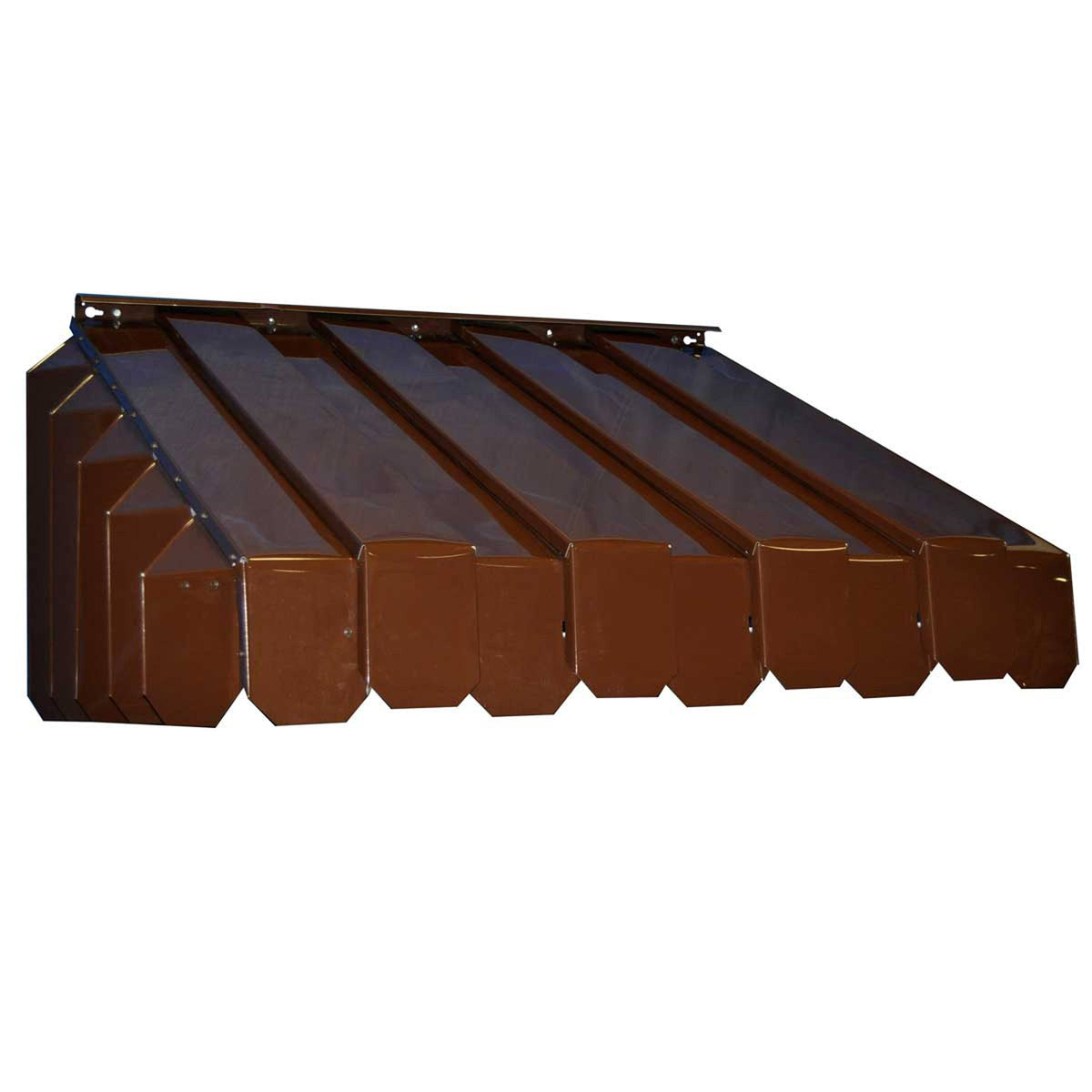 Brown Solid Fixed Window Awning D904883