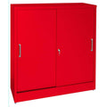 Red Sliding Door Storage Cabinet E998