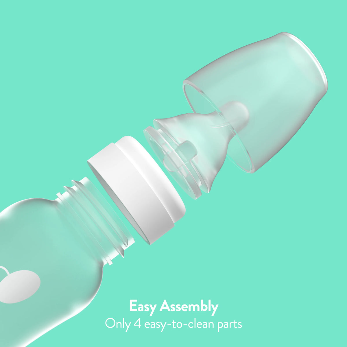 BPA-Free Plastic Baby Bottles - 9oz, Clear, 6ct N79458