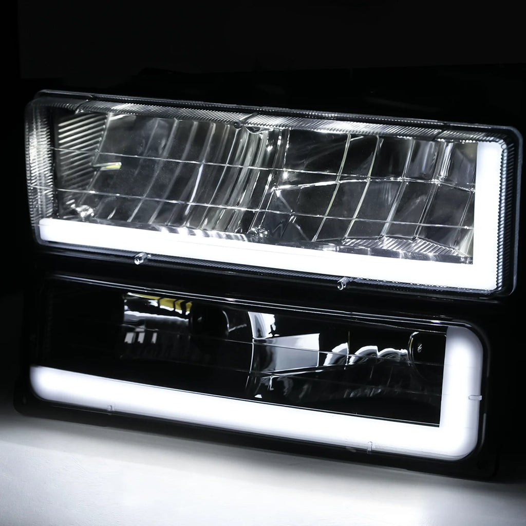Switchback LED Tube DRL Headlights Assembly M467